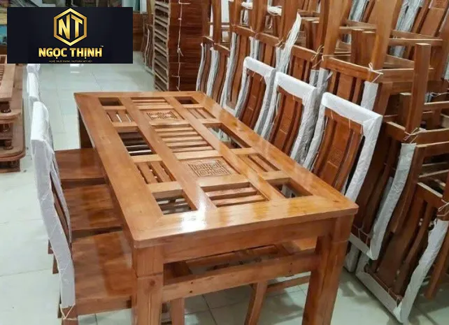 BÔ BÀN ĂN GỖ CHỐNG MỐC